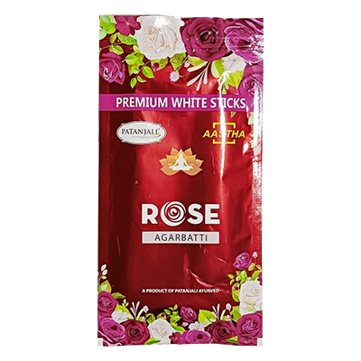Aastha Premium White Stick Rose Agarbatti 