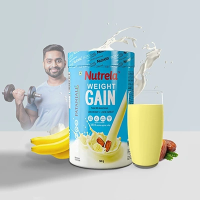 Patanjali Nutrela Weight Gain Powder- Banana Flavor