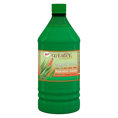 Patanjali Aloevera Juice with Fiber and Orange Flavour
