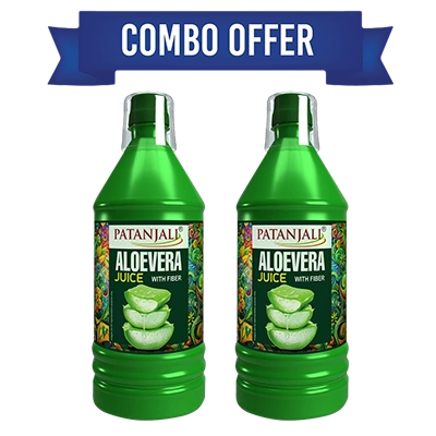 Combo Aloevera Juice With Fiber 1L (Pack Of 2)