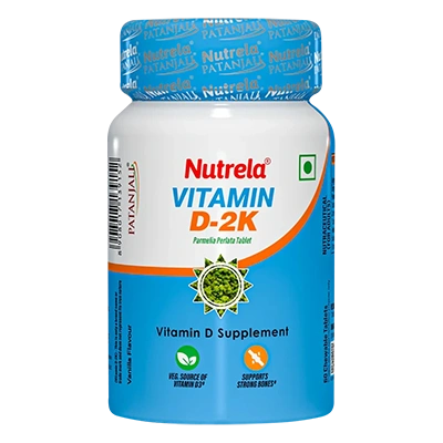 Patanjali Nutrela Vit D2k Natural Tab Vanilla (60N)