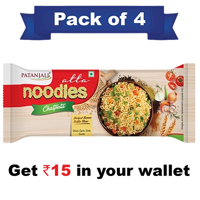 Pack of 4- Atta Noodles Chatpata 240 g- Rs 15 Off