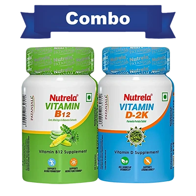 Patanjali Nutrela Vitamin D2K + B12 (Combo)