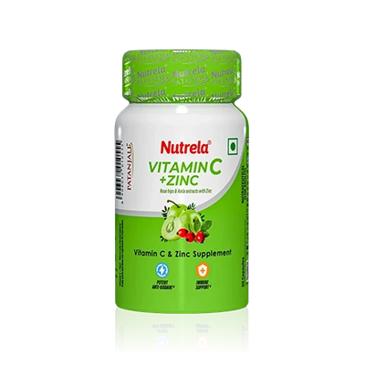 Patanjali Nutrela Vitamin C+ Zinc-60 Capsules