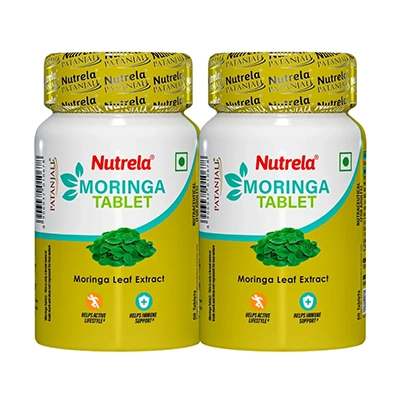 Patanjali Nutrela Moringa Tablets 60 Tablets (Pack of 2)