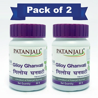 Combo - Giloy Ghan Vati 60 Pc (New) (Pack of 2)