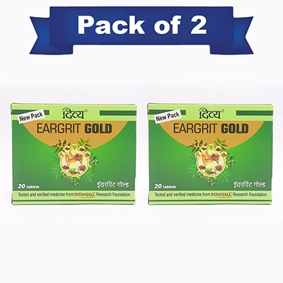 Combo Divya Eargrit Gold 20 N (Pack of 2)