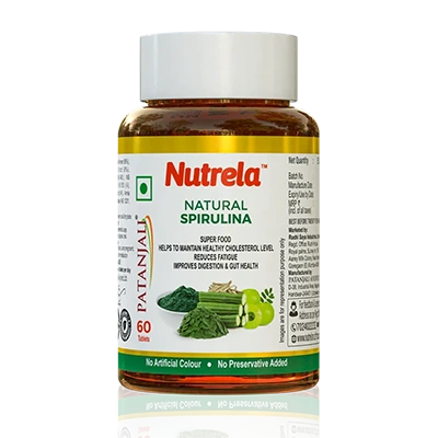 Patanjali Nutrela Natural Spirulina 60 Tablets (Pack of 1)