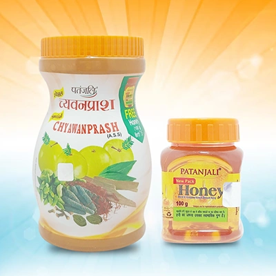 Patanjali Special Chyawanprash 1 Kg - Free Honey 100 G
